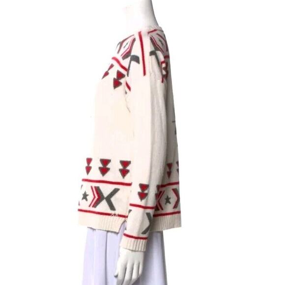 BANJO & MATILDA Australia Sweater Lambswool Cashmere Aztec Tribal Sz XS (b - Picture 4 of 8